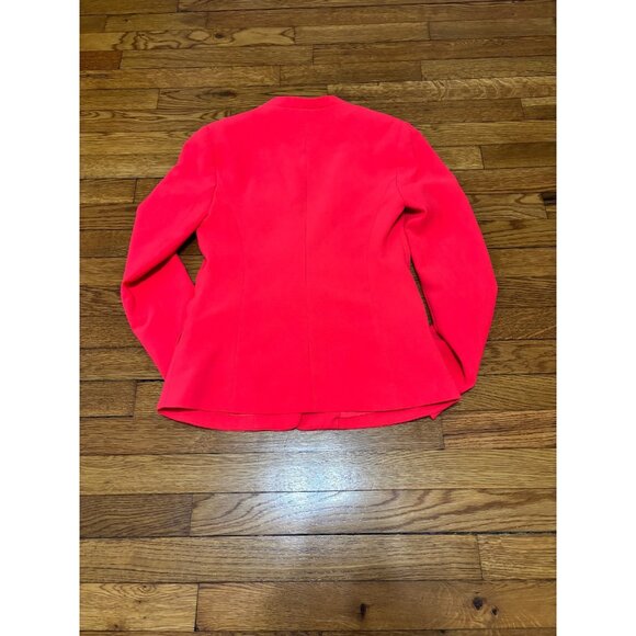 Express Womens Blazer Jacket Size 2 Hot Pink Stretch 1 Button Career Party - Picture 6 of 6